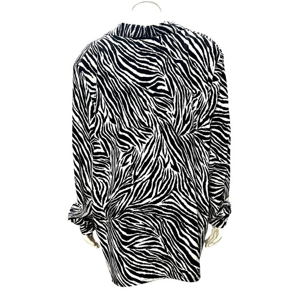 Allison Daley 18 Zebra Statement Blouse Artwear Oversized Bold Graphic Retro - Picture 5 of 12